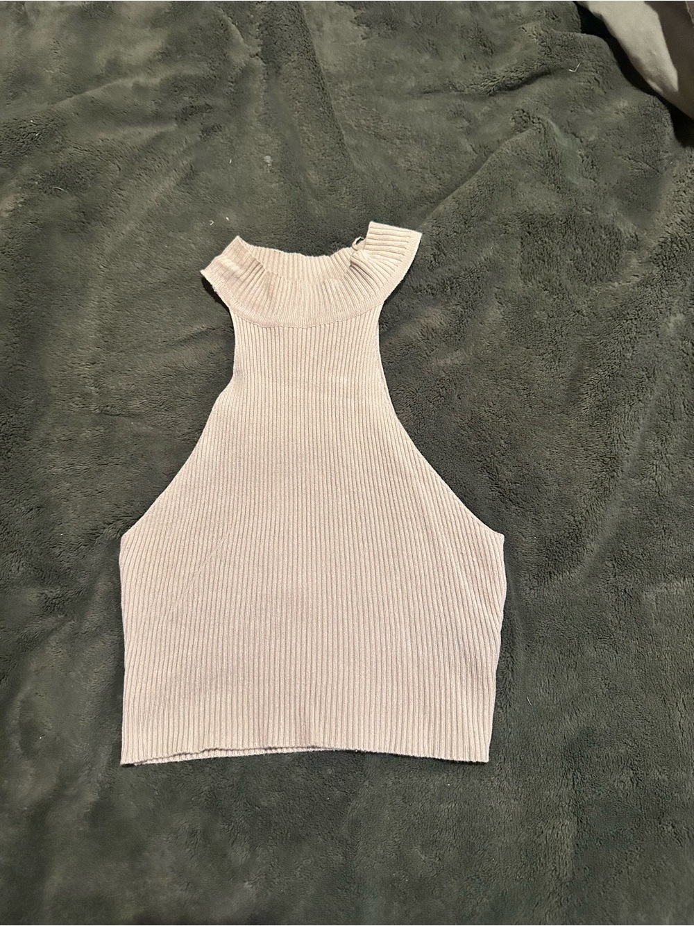 Turtle neck cropped tank